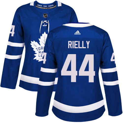 Adidas Maple Leafs #44 Morgan Rielly Blue Home Authentic Women's Stitched NHL Jersey - Click Image to Close